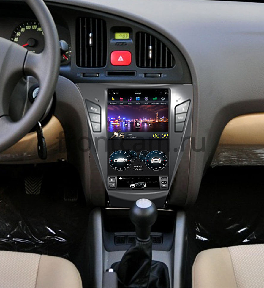 Штатная магнитола CarMedia ZF-1153-DSP для Hyundai Elantra 5 (MD) (2010-2014)  Tesla Style (стиль тесла) на Android 9.0 Купить в городе Москва