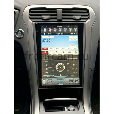 CarMedia ZF-1201-S2-DSP для Ford Mondeo V 2014-2022, Fusion II (North America) 2012-2016 Tesla Style (стиль тесла) (Поддержка SYNC 2) на Android 9.0