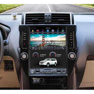 CarMedia ZF-1215-DSP для Toyota LC Prado 150 2013-2017 Tesla Style (стиль тесла) на Android 9.0
