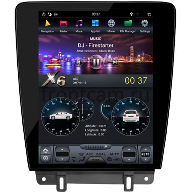 CarMedia ZF-1258-DSP для Ford Mustang V 2009-2014 Tesla Style (стиль тесла) на Android 9.0