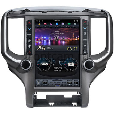 CarMedia ZF-1265-DSP для Dodge RAM IV (DS, DJ) 2013-2019 Tesla Style (стиль тесла) на Android 9.0