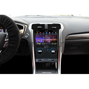 CarMedia ZF-1809-DSP для Ford Mondeo V 2014-2022, Fusion II (North America) 2012-2016 Tesla Style (стиль тесла) на Android 9.0