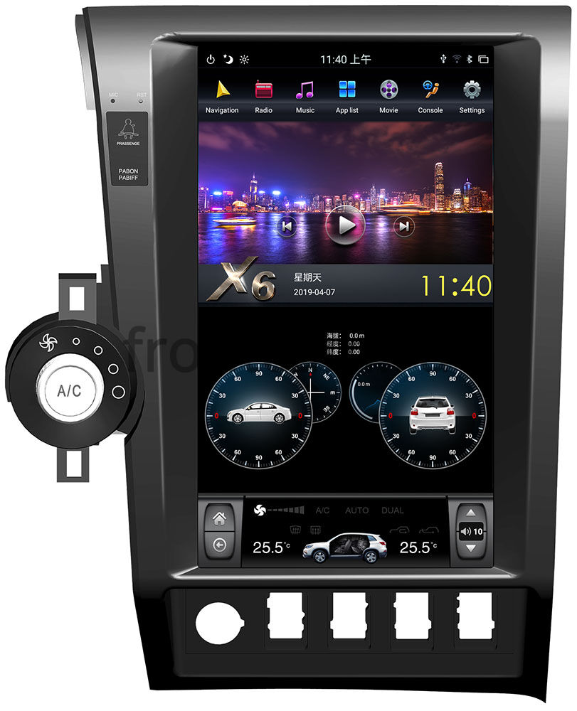 Штатная магнитола CarMedia ZF-1818-DSP для Toyota Tundra II, Sequoia II 2008-2022  Tesla Style (стиль тесла) на Android 9.0 Купить в городе Москва