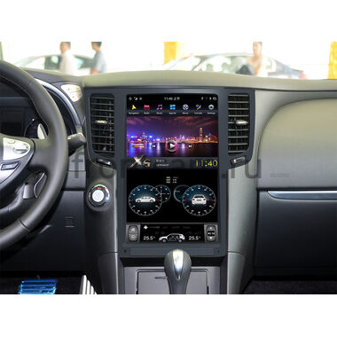 CarMedia ZF-1820-DSP для Infiniti G25, G35, G37 (2006-2013) Tesla Style (стиль тесла) на Android 9.0