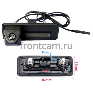 Камера AHD 1080p, 170 градусов с отключаемой разметкой, cam-124 для Volkswagen Multivan T5 (03-09), Passat B6,CC, Caddy, Caravele, Golf, Jetta, Touran, Transporter (в ручку багажника)