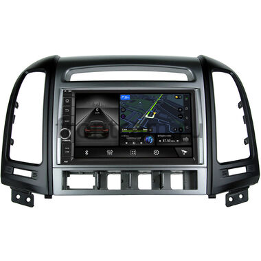 Hyundai Santa Fe II 2005-2012 (4 кнопки) Canbox H-Line 5603-RP-HDSFD-106 на Android 10 (4G-SIM, 4/64, DSP, IPS) С крутилкой