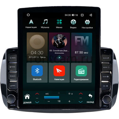 Smart Fortwo 3, Forfour 2 (2014-2024) Canbox H-Line 5613-9-019 на Android 10 (4G-SIM, 6/128, DSP, QLed, Tesla)