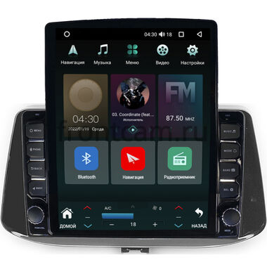 Hyundai i30 3 (2017-2024) (глянцевая) Canbox H-Line 5612-9-071 на Android 10 (4G-SIM, 4/64, DSP, QLed, Tesla)