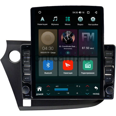 Honda Insight 2 (2009-2014) (левый руль) Canbox M-Line 5610-9-303 на Android 10 (4G-SIM, 2/32, DSP, QLed, Tesla)