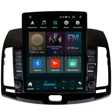 Hyundai Elantra 4 (HD) (2006-2011) (черная) Canbox H-Line 5612-9-680 на Android 10 (4G-SIM, 4/64, DSP, QLed, Tesla)