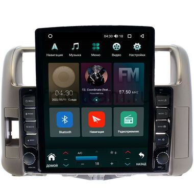 Toyota Land Cruiser Prado 150 2009-2013 (для авто без усилителя) Canbox H-Line 5612-9006 на Android 10 (4G-SIM, 4/64, DSP, QLed, Tesla)