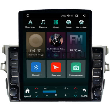 Toyota Corolla (E150) 2006-2013 (серая, без воздуховодов) Canbox H-Line 5611-9038 на Android 10 (4G-SIM, 4/32, DSP, QLed, Tesla)