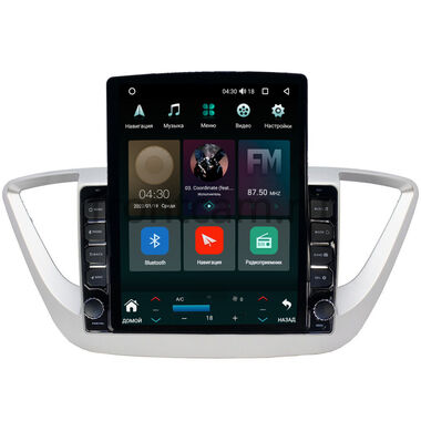 Hyundai Solaris 2 (2017-2024) (для авто без экрана) Canbox M-Line 5610-9039 на Android 10 (4G-SIM, 2/32, DSP, QLed, Tesla)