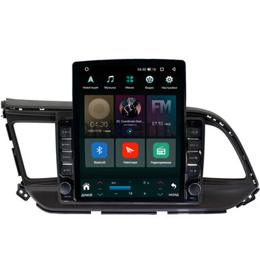 Hyundai Elantra 6 (AD) (2018-2020) (черная) Canbox H-Line 5613-9207 на Android 10 (4G-SIM, 6/128, DSP, QLed, Tesla)