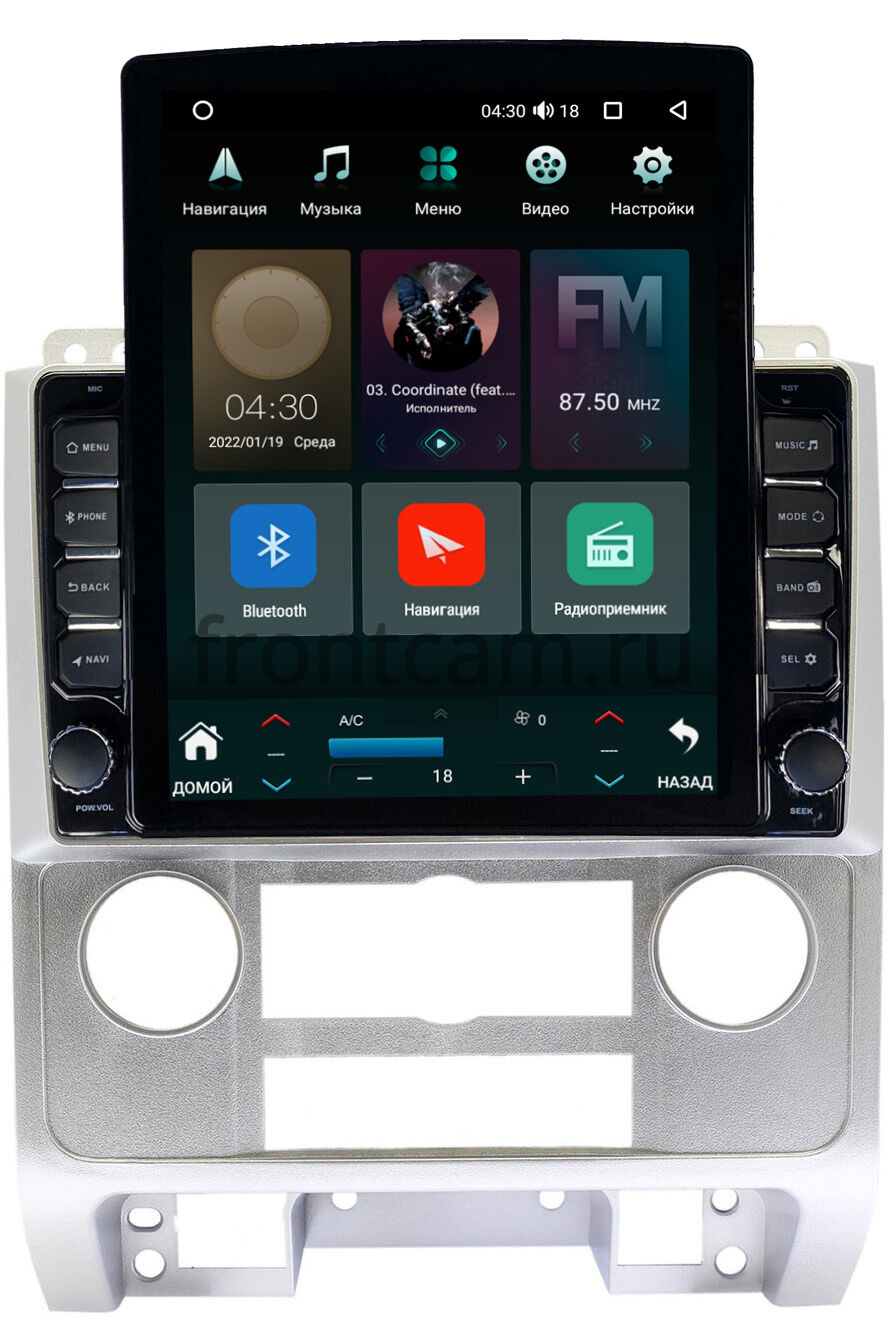 Штатная магнитола Canbox M-Line 5610-9278 для Ford Escape 2 (2007-2012)  (серебрянная) на Android 10 (4G-SIM, 2/32, DSP, QLed, Tesla) Купить в  городе Москва