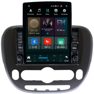 Kia Soul 2 2013-2019 (с климат-контролем, матовая) Canbox M-Line 5610-9390 на Android 10 (4G-SIM, 2/32, DSP, QLed, Tesla)