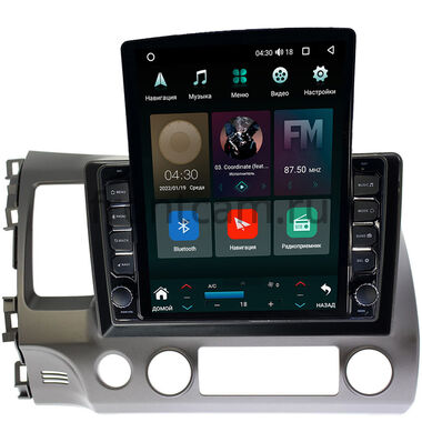 Honda Civic 8 4D 2005-2012 (левый руль, седан) Canbox H-Line 5611-10-063 на Android 10 (4G-SIM, 4/32, DSP, QLed, Tesla)