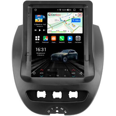 Toyota Aygo (2005-2014) Canbox M-Line (Tesla style) 9.7 дюймов 2/32 5620-1312-100 на Android 10 (4G-SIM, DSP, QLed)