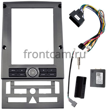 Рамка RM-1312-111 DS (Tesla style) 9.7 дюймов для Peugeot 407 2004-2011 (темно-серая)