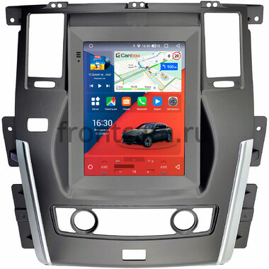 Nissan Patrol (Y62) (2010-2024) (для авто без монитора) Canbox H-Line (Tesla style) 9.7 дюймов 4/32 5621-1312-116 на Android 10 (4G-SIM, DSP, QLed)