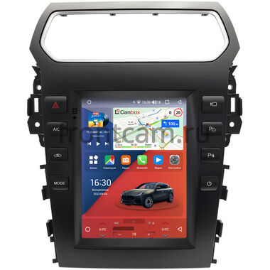 Ford Explorer 5 (2010-2019) Canbox H-Line (Tesla style) 9.7 дюймов 4/32 5621-1312-200 на Android 10 (4G-SIM, DSP, QLed)