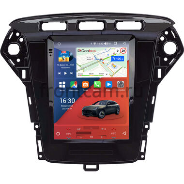 Ford Mondeo 4 2010-2014 Canbox H-Line (Tesla style) 9.7 дюймов 4/32 5621-1312-218 на Android 10 (4G-SIM, DSP, QLed)