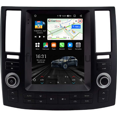 Infiniti FX35 (S50), FX45 (S50) 2006-2009 (черная) Canbox M-Line (Tesla style) 9.7 дюймов 2/32 5620-1312-289 на Android 10 (4G-SIM, DSP, QLed)