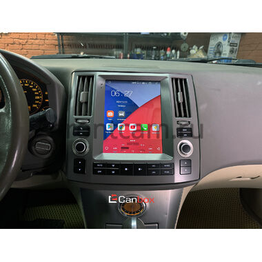 Рамка RM-1312-53 DS (Tesla style) 9.7 дюймов для Infiniti FX35 (S50), FX45 (S50) 2006-2009 (коричневая)