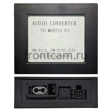 Canbox A76 адаптер оптики в Mercedes-Benz CL II (C215), CLS I (C219), E III (W211, S211), S IV (W220), SLK II (R171) (can TD TD-MOST25-05 + Optical MOST AMP, Bose, Harman)