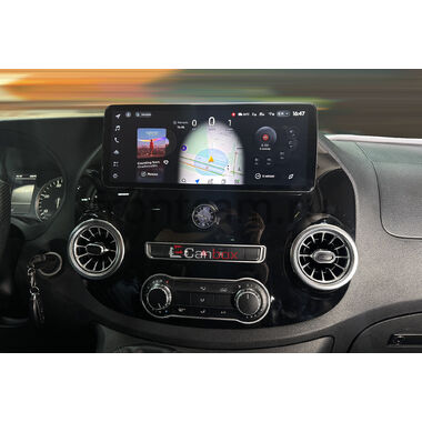 Mercedes-Benz Vito 3 (w447) 2014-2024 (глянцевая) 12.3 дюйма Canbox H-Line 7818-0047 на Android 10 (4G-SIM, 6/128, DSP, QLed) Audi Style