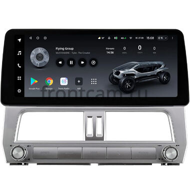 Toyota Land Cruiser Prado 150 2017-2024 левый руль, 12.3 дюйма Teyes LUX ONE 4/32 RM-0073 на Android 10 (4G-SIM, 4/32, DSP, QLed) BMW Style