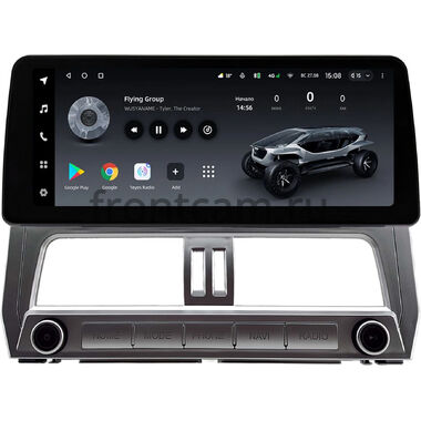 Toyota Land Cruiser Prado 150 2017-2024 (Тип 2) 12.3 дюйма Teyes LUX ONE 6/128 RM-0298 на Android 10 (4G-SIM, 6/128, DSP, QLed) BMW Style