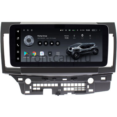 Mitsubishi Lancer 10 2007-2017 (для авто без Rockford) 12.3 дюйма Teyes LUX ONE (Round Corner) 4/32 RM-1021 на Android 10 (4G-SIM, 4/32, DSP, QLed) Mercedes Style