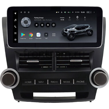 Toyota Highlander 2 (U40) 2007-2013 12.3 дюйма Teyes LUX ONE 360 6/128 RM-0855 на Android 10 (4G-SIM, 6/128, DSP, QLed) Mercedes Style