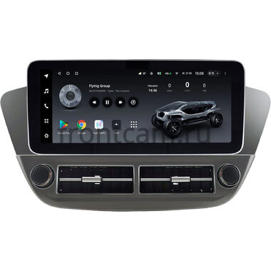 Hyundai Solaris 2 2017-2024 (серая) 12.3 дюйма Teyes LUX ONE (Round Corner) 6/128 RM-0979 на Android 10 (4G-SIM, 6/128, DSP, QLed) Mercedes Style