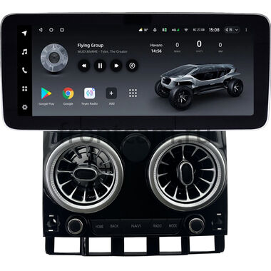 Volkswagen Touareg 2002-2010 (глянцевая) 12.3 дюйма Teyes LUX ONE (Round Corner) 6/128 RM-1640 на Android 10 (4G-SIM, 6/128, DSP, QLed) Mercedes Style