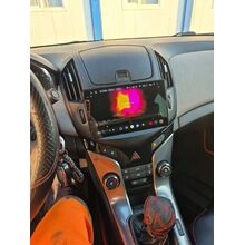 Рамка RM-9-240 под магнитолу 9 дюймов для Chevrolet Cruze 2012-2016 (черная, матовая)