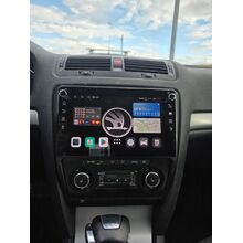 Рамка RM-10-1217 под магнитолу 10 дюймов для Skoda Octavia A5 2004-2013 (черная, матовая)
