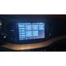 Рамка RM-9-1924 под магнитолу 9 дюймов для Lada Vesta (NG) 2022-2026, Aura 2024-2026 (черный глянец)