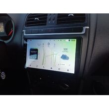 Рамка RM-9091 под магнитолу 9 дюймов для Volkswagen Polo 5 2009-2020 (матовая)
