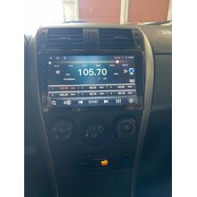 Рамка RM-9094 под магнитолу 9 дюймов для Toyota Corolla (E150) 2006-2013 (черная, без воздуховодов)