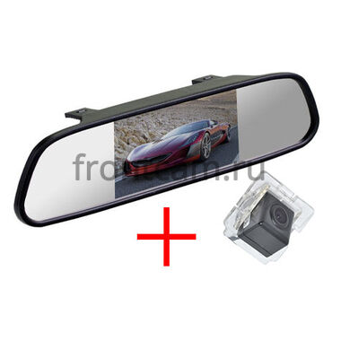 Зеркало + камера для Mitsubishi Outlander XL (06+), Lancer X Sportback, Citroen C-Crosser, Peugeot 4007
